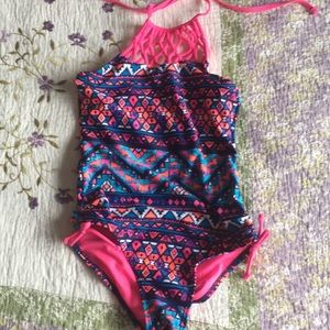 Bright colored bathing suit